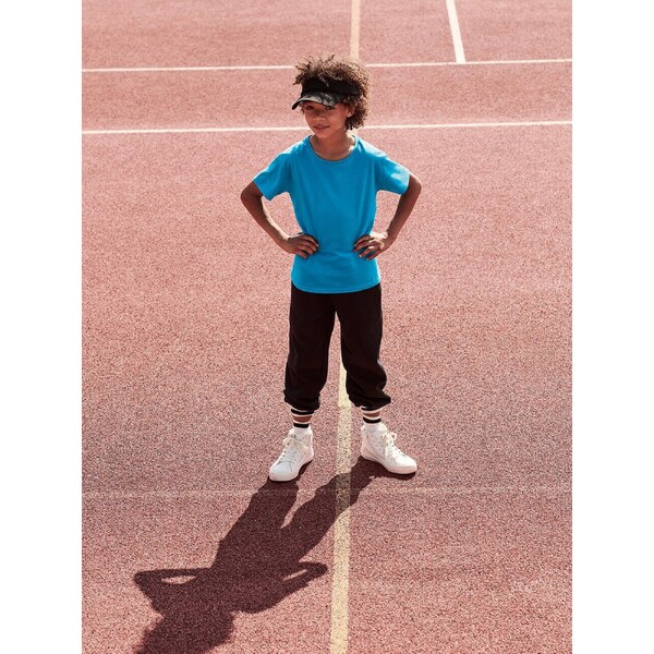 Blue childrens t-shirt in combed cotton Fruit of the Loom 50574718