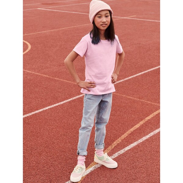 Pink Girls T-shirt Iconic Fruit of the Loom 50574747