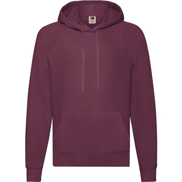 Burgundy Mens Hooded Sweat Sweat Fruit of the Loom 50518003