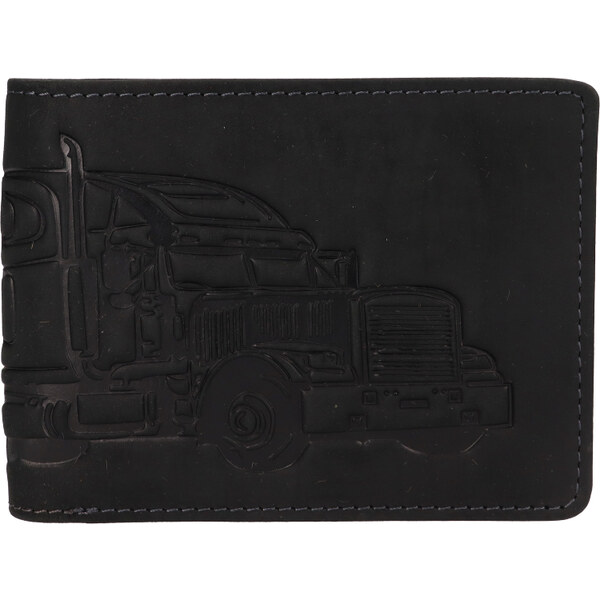 Lagen Pánska kožená peňaženka 219173 kamión - čierna 46044699