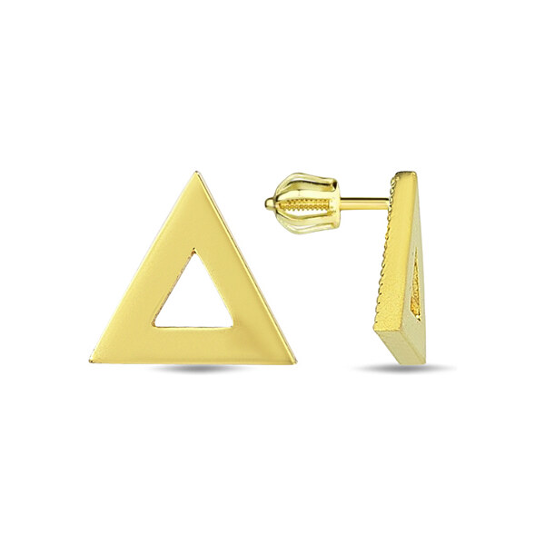 Lillian Vassago Zlaté kôstkové náušnice trojuholníky LLV98-GER019 46723910
