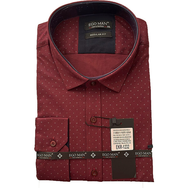 EGO MAN košeľa pánska EKR-1232 regular fit dlouhý rukáv 62772640