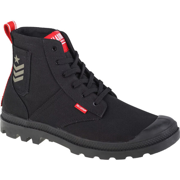 Čierne dámske členkové topánky Palladium Pampa Hi Army 78583-008-M 46049034