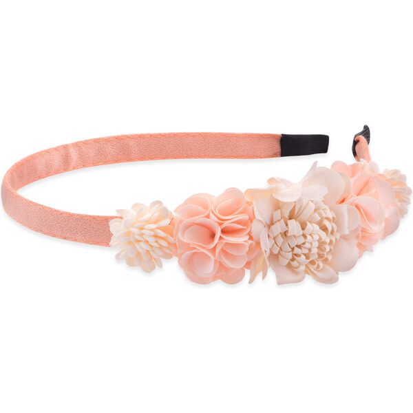 Troli Slušivá svetlo ružová čelenka do vlasov s kvetinami 66588883