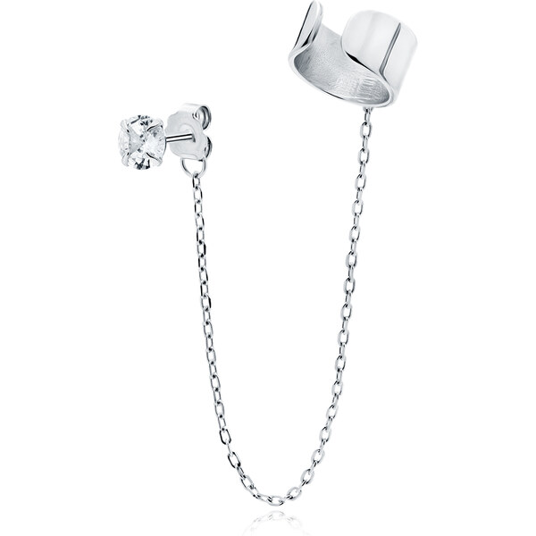 Olivie Strieborná náušnica s retiazkou 1 ks 7846 46103469