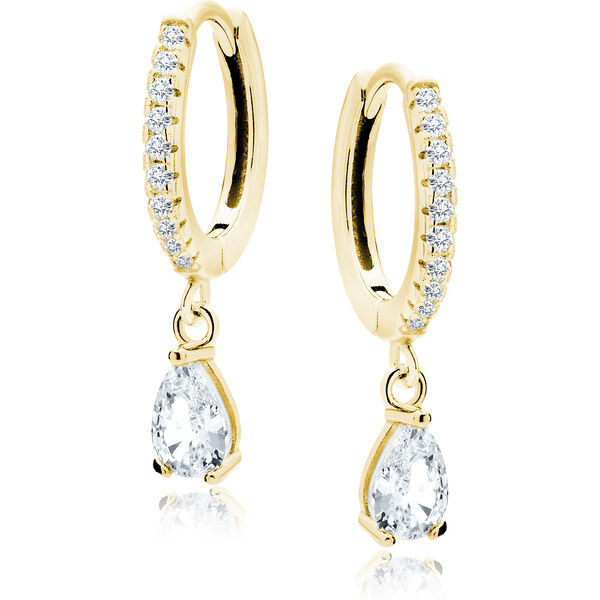 Olivie Strieborné krúžky KVAPKA GOLD 7849 46103472