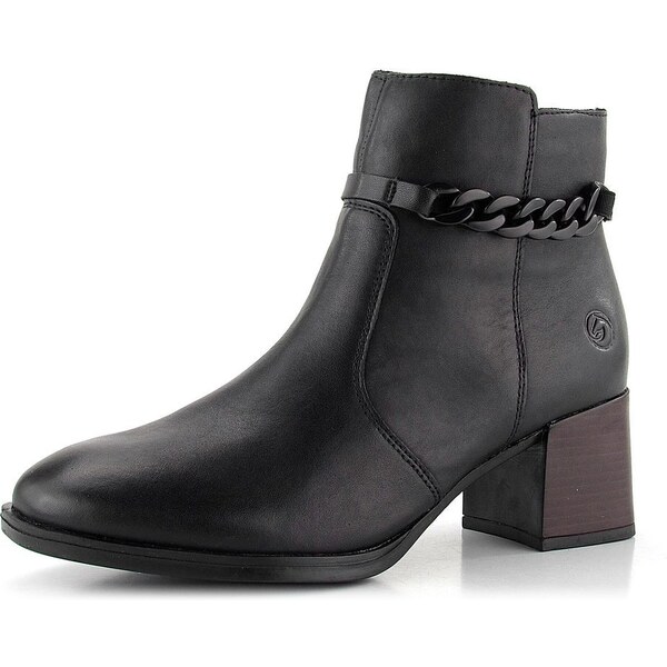 Remonte členková obuv na podpätku čierna D0V73-01 61761911