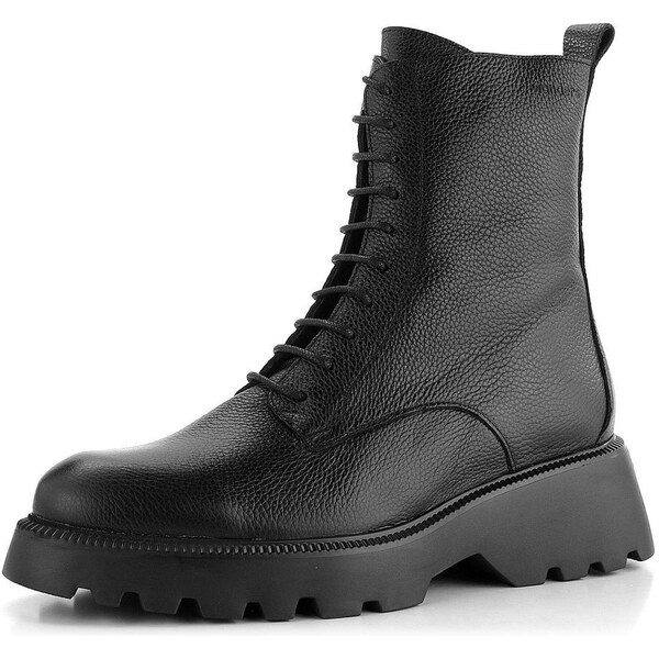Wonders šnurovacia členková obuv na platforme Negro C-7205 61762006