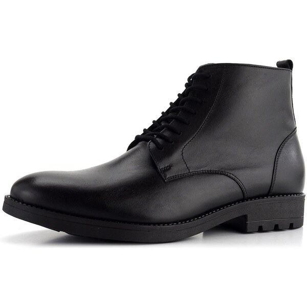 Barton pánska šnurovacia vyteplená členková obuv čierna MBZ2 61761808