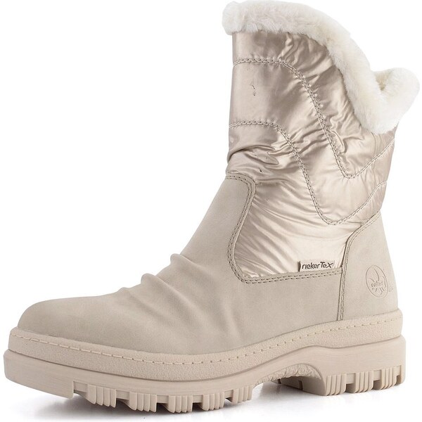 Rieker vyteplená členková obuv s membránou Ginger/Rose/Bianco X9091-62 61761985