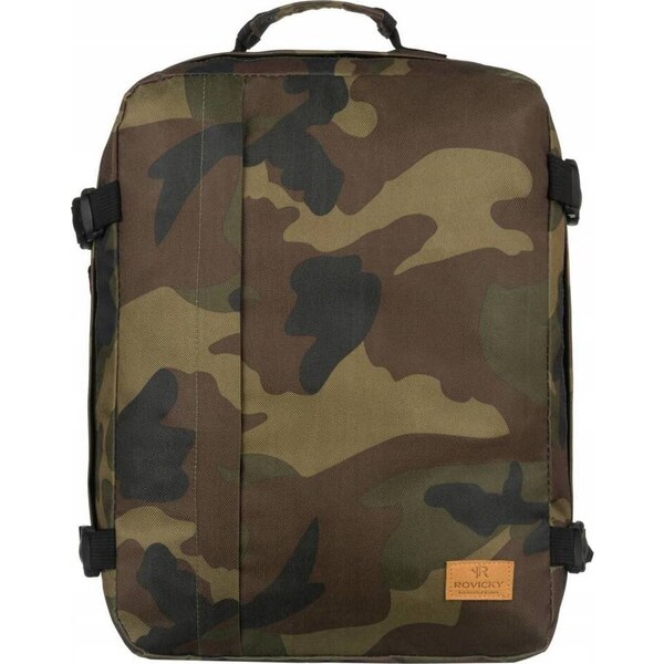 Rovicky Tmavozelený maskáčový cestovný batoh [DH] RV-PL-ZERO 46100515