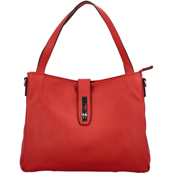 Dámska kožená kabelka červená - Katana Deborah červená 50272772