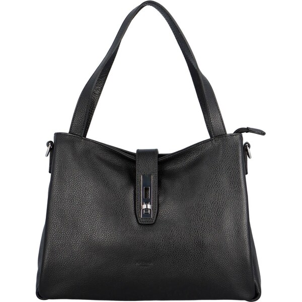 Dámska kožená kabelka čierna - Katana Deborah čierna 50272773