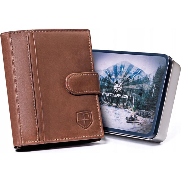 Peterson Značková pánska kožená peňaženka s prackou (GPPN380) 46107348