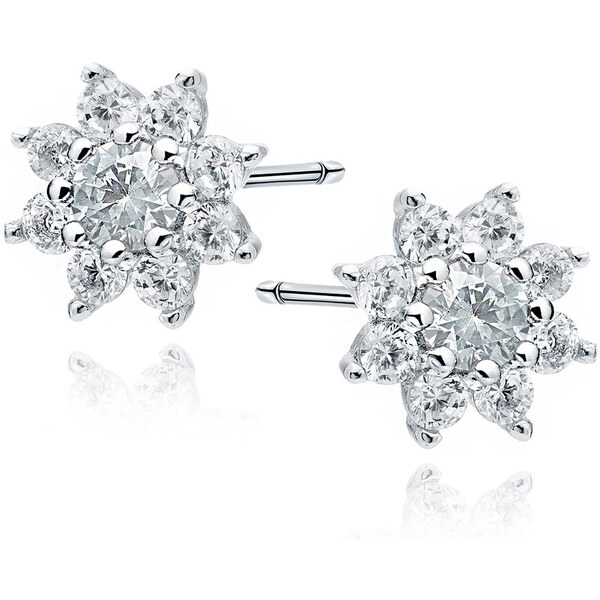 Dámske strieborné náušnice DOMY 46129550