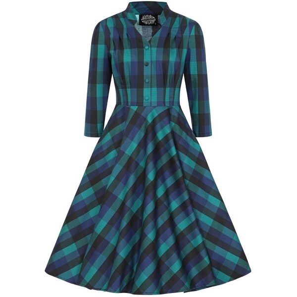 Hearts and Roses Louisa Kárované midi šaty 46152394