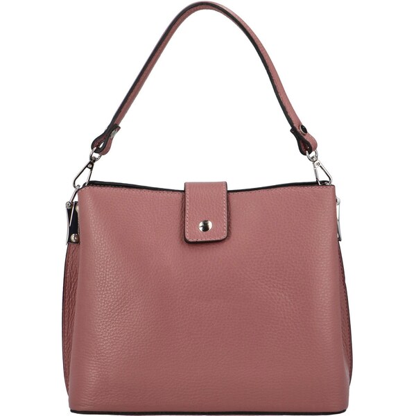 Dámska kožená kabelka do ruky tmavoružová - ItalY Auren ružová 43383487