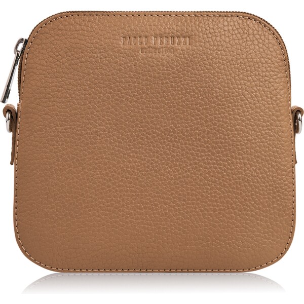PAOLO PERUZZI Dámska kožená taška cez rameno IN-61-CG | koňak IN-61-CG 46155994