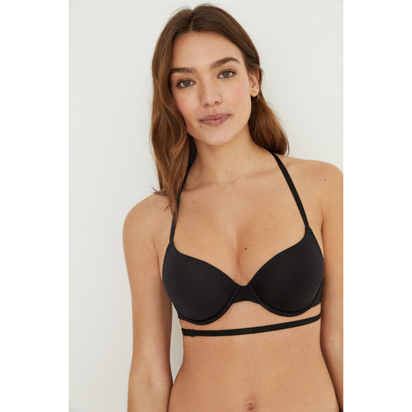womensecret VERSATILE Čierna podprsenka z mikrovlákna 45858882