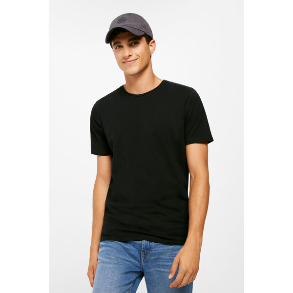 SPRINGFIELD Pánske lycrové tričko krátky rukáv 45859324