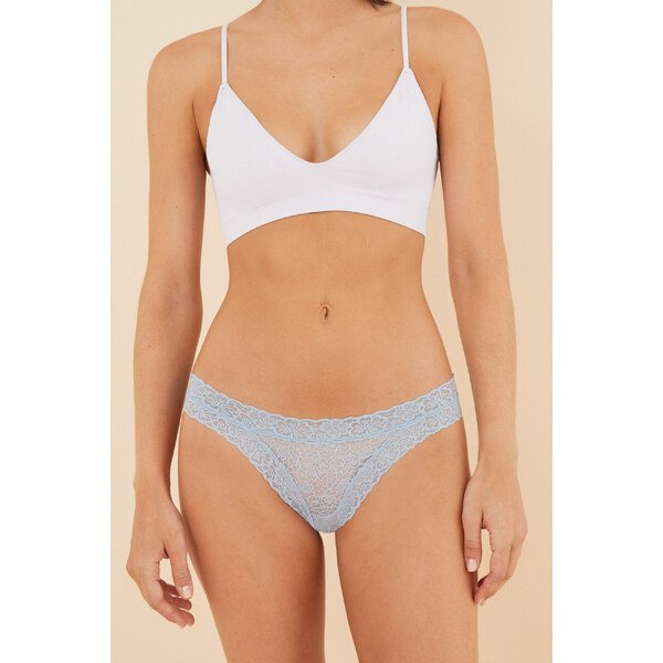 womensecret Klasické čipkované nohavičky 45859399