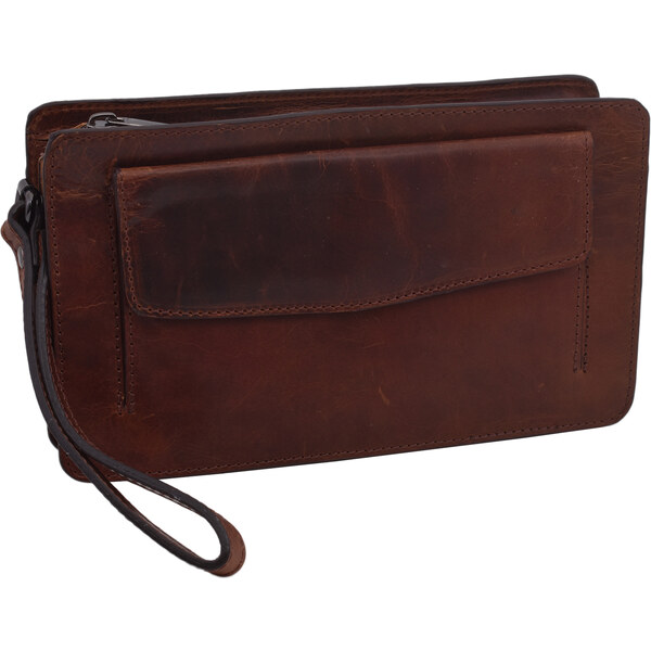 Mercucio Kožená etue taška koňak 250109 64507419