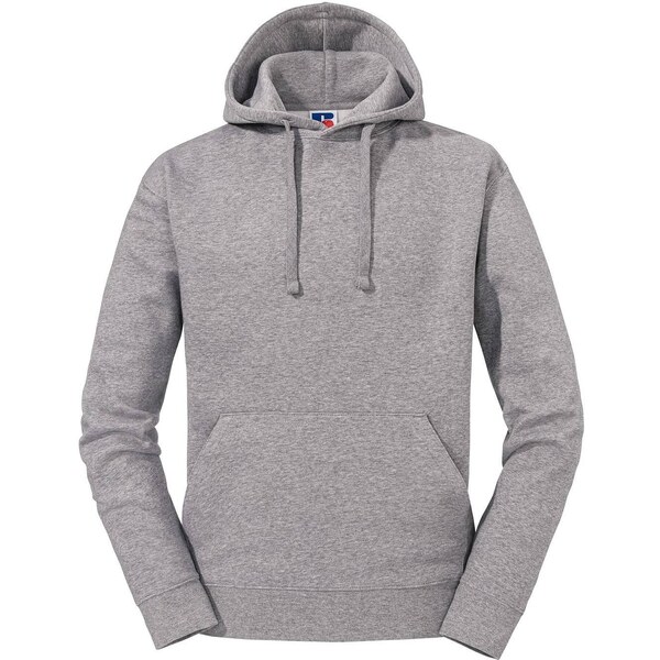 Grey melange mens hoodie Authentic Russell 50557710