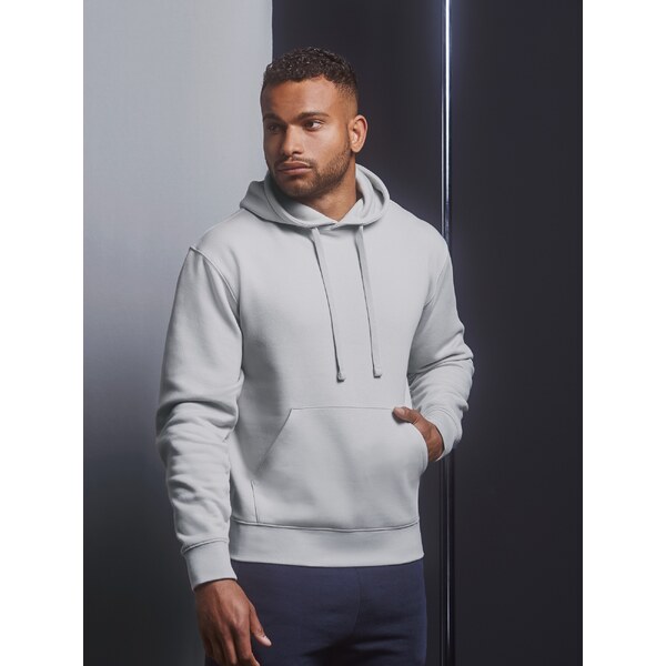 Light grey mens hoodie Authentic Russell 50557763