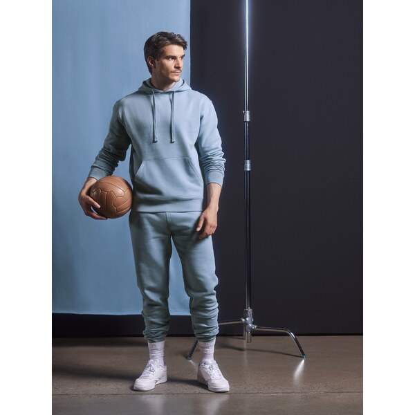 Blue mens hoodie Authentic Russell 50508056