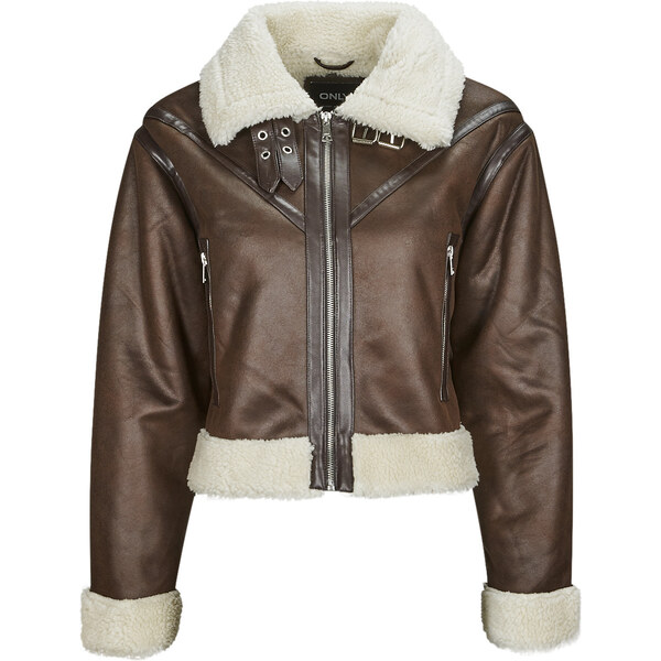Only Kožené bundy ONLBETTY FAUX SUEDE BONDED AVIATOR OTW Only 62497399