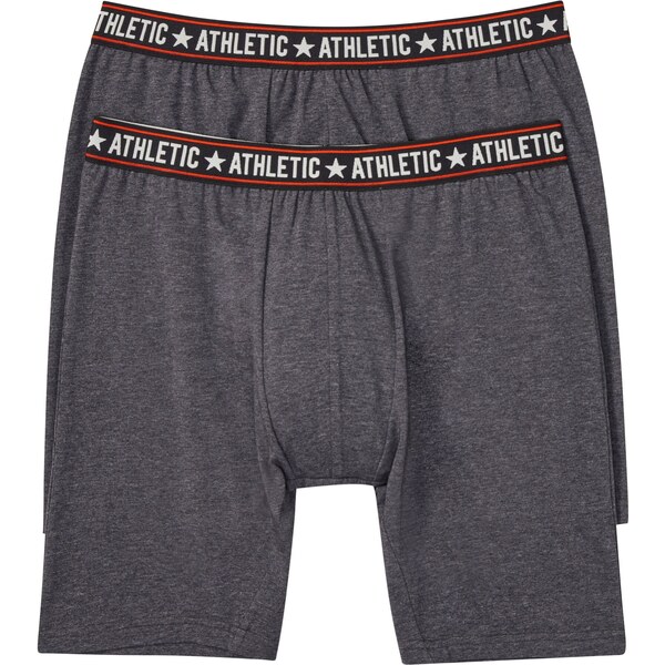 bonprix Boxerky, dlhé (2 ks v balení), s bavlnou, farba šedá 46201882