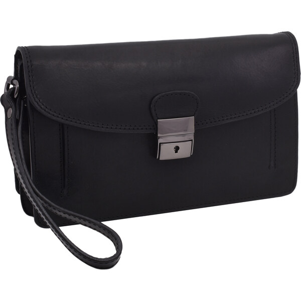 Mercucio Kožená etue taška čierna 2911573 64507412