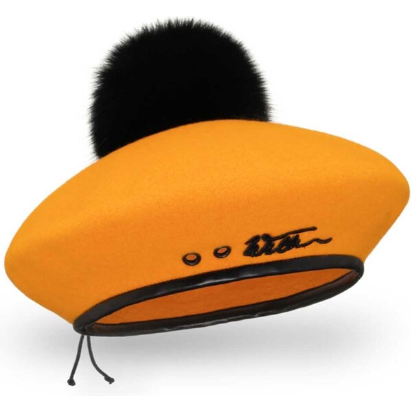 KRUMLOVANKA Dámsky zimný baret s brmbolcom W-0718 farebné varianty 66399389