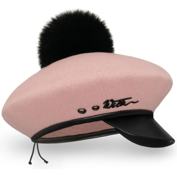 KRUMLOVANKA Dámska zimná čiapka - baret so šiltom W-0629 - farebné 66399390