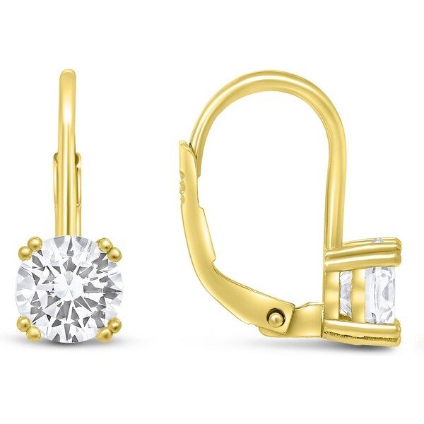 Brilio Silver Módne pozlátené náušnice so zirkónmi EA116Y 66590918