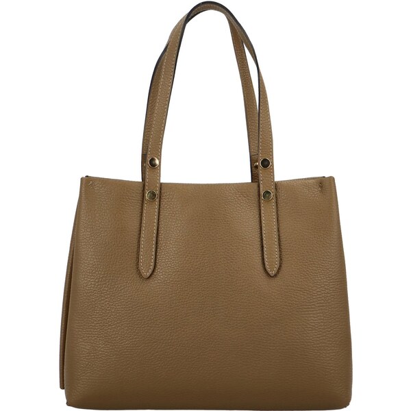 Delami Vera Pelle Dámska kožená kabelka khaki - Delami Nylea Khaki 46372921