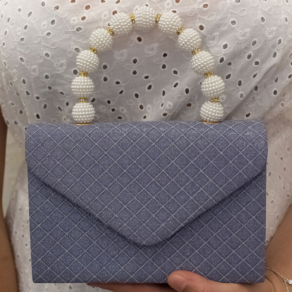 JOHN-C Dámska modrá spoločenská kabelka BRENDA 46225139