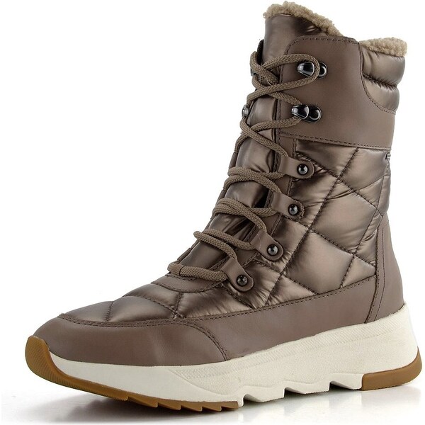 Geox prešívaná členková obuv hnedá Falena ABX D26HXB085FUC0013 61761920