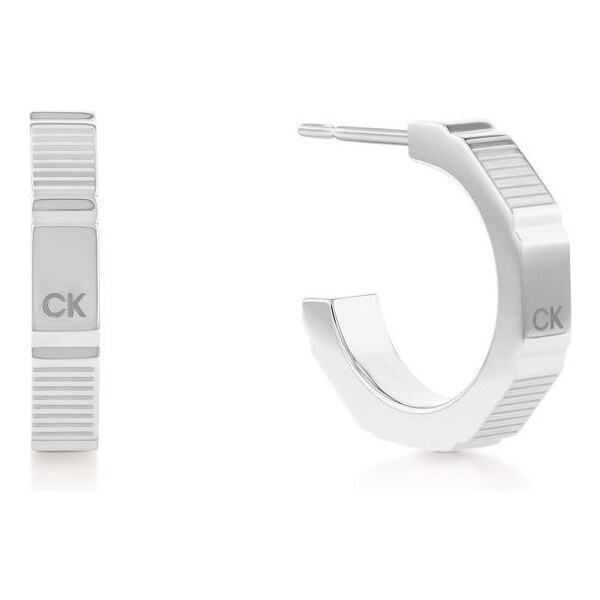 Calvin Klein Štýlové kruhové náušnice z ocele Essential 35000518 66593495