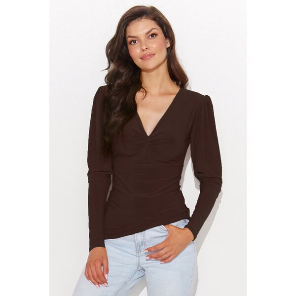 Numinou Dámska blúzka NU461 | hnedá NU461 46236012
