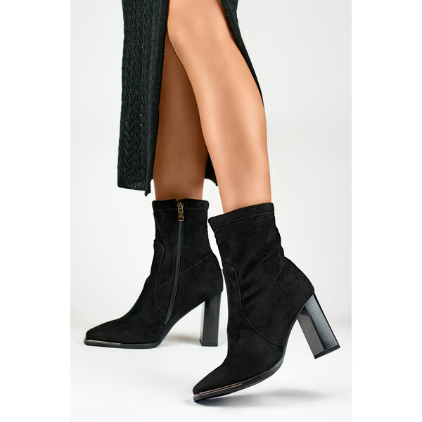 primohurt Dámské semišové boty s odpovídajícím svrškem 58356575