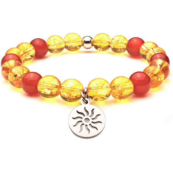BudNej Minerálny náramok ŽIVOTNÉ ENERGIE z citrínu a karneolu MN1141 50092170