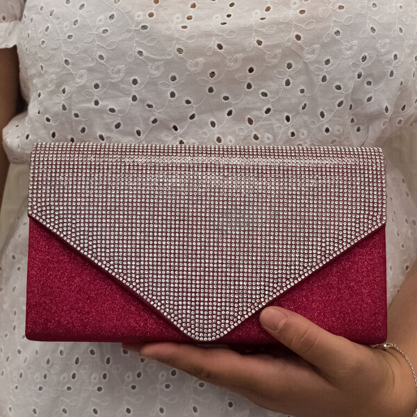 JOHN-C Dámska ružová spoločenská kabelka BRUNELLA 46253686