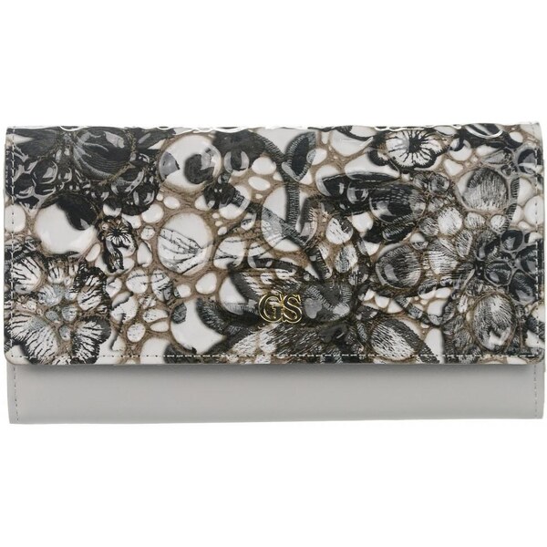 GROSSO Kožená dámska peňaženka RFID šedo-čierna v darčekovej krabičke 46253709