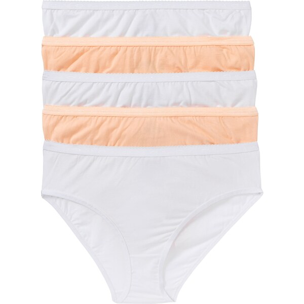 bonprix Maxi nohavičky (5 ks), farba biela 44731728