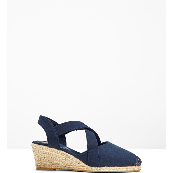 bonprix Klinové sandále, farba modrá 22506502