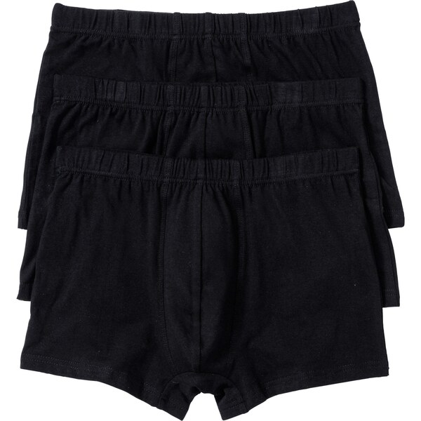 bonprix Boxerky (3 ks), úzke, s bavlnou, farba čierna 64210871