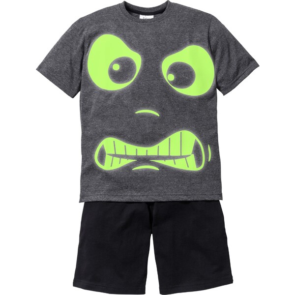 bonprix Krátke pyžamo z bavlny (2dielna súprava), s potlačou, farba 44741636