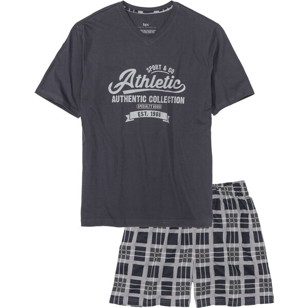 bonprix Krátke pyžamo, farba modrá 44799279