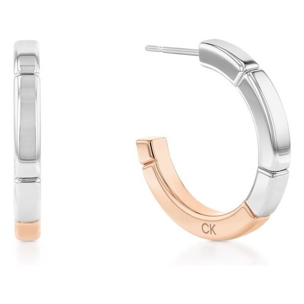 Calvin Klein Elegantné bicolor náušnice Soft Squares 35000457 66580887